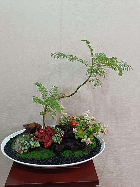 組合盆花