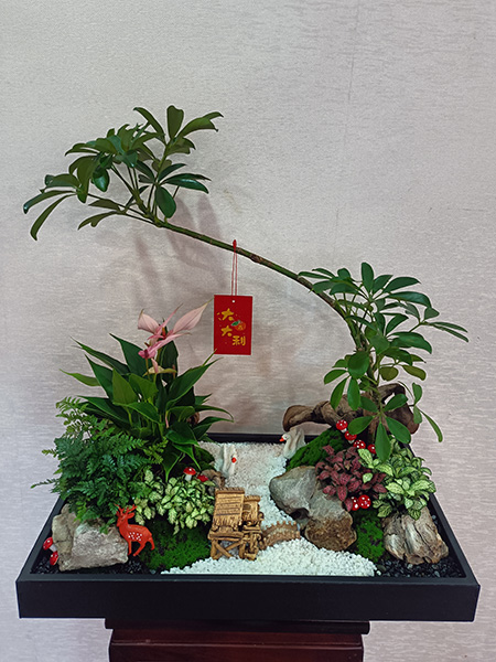 組合盆花